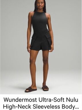 lululemon athletica Black Wunder most bodysuit